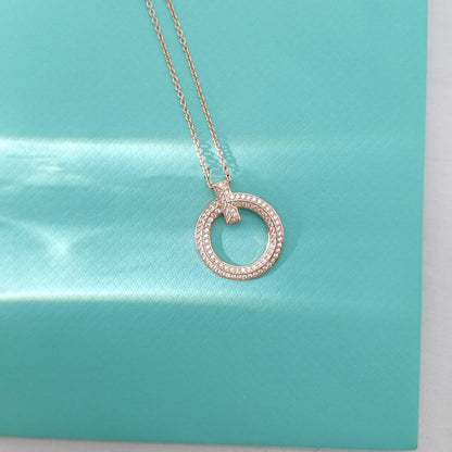 [Stellar jewels]T WIRE PEDANT DIAMOND NECKLACE
