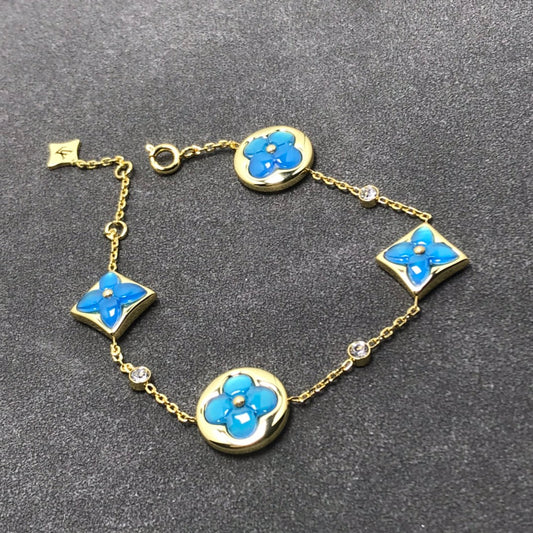 [Stellar Jewelry]STAR AND SUN TURQUOISE 4 MOTIFS 3 DIAMONDS