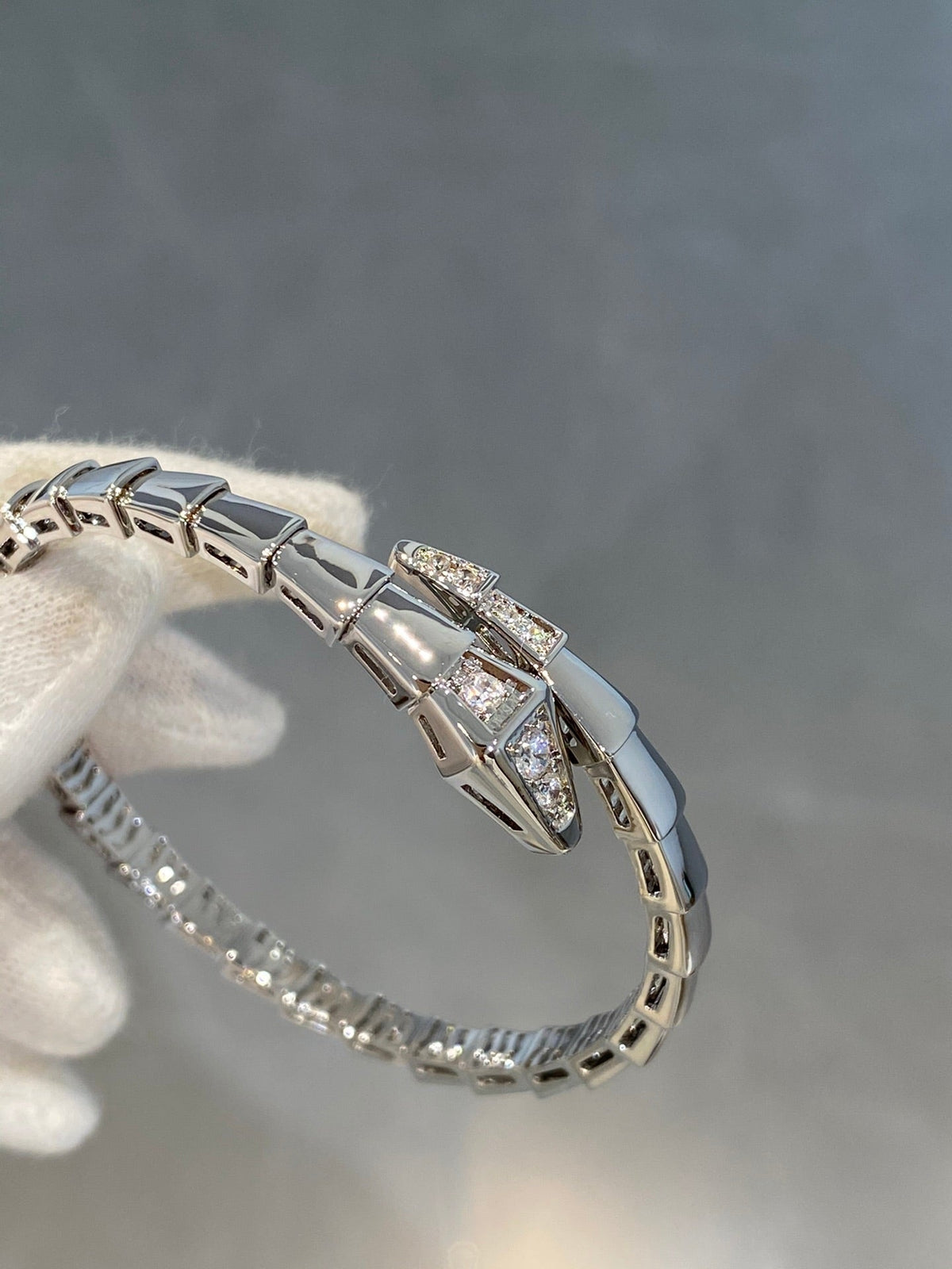 [Stellar Jewelry]SERPENTI BRACELET DIAMONDS SILVER