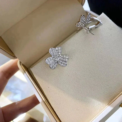 [Stellar Jewelry]CLOVER COMOS DIAMOND EARRINGS SILVER