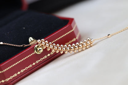 [Stellar Jewelry]CLASH PINK GOLD NECKLACE