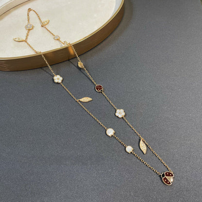 [Stellar Jewelry]LUCKY SPRING 15 MOTIFS GOLD NECKLACE