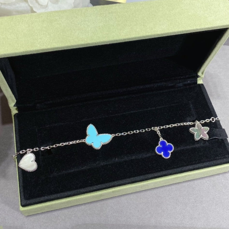 [Stellar Jewelry]LUCKY SPRING SILVER BRACELET 4 MOTIF