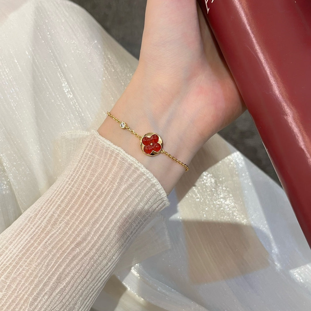 [Stellar Jewelry]SUN PEDANT CARNELIAN BRACELET