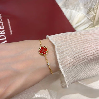 [Stellar Jewelry]SUN PEDANT CARNELIAN BRACELET