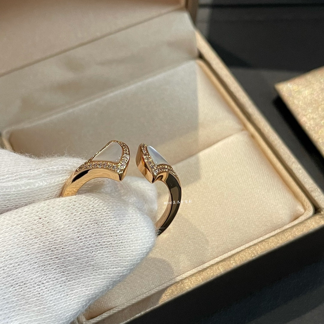 [Stellar Jewelry]DREAM MOP DIAMOND OPEN RING