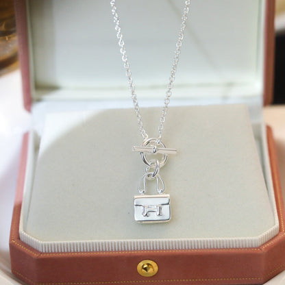 [Stellar Jewelry]POP H PEDANT SILVER NECKLACE