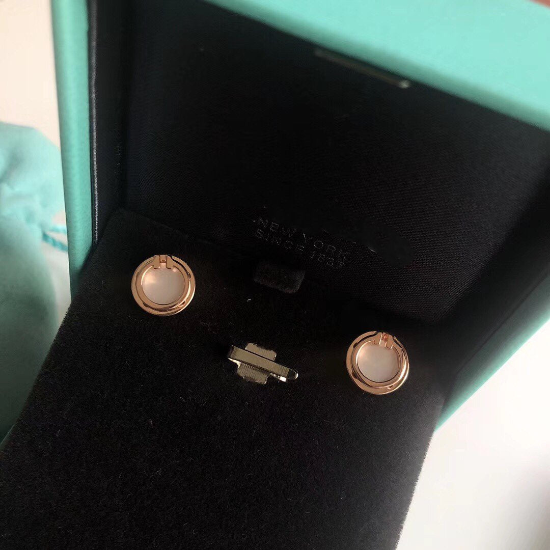 [Stellar jewels]PEARL CIRCLE EARRINGS MOTHER