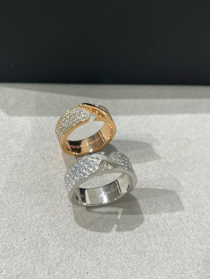 [Stellar Jewelry]LIENS EVIDENCE  DIAMOND PAVED RING