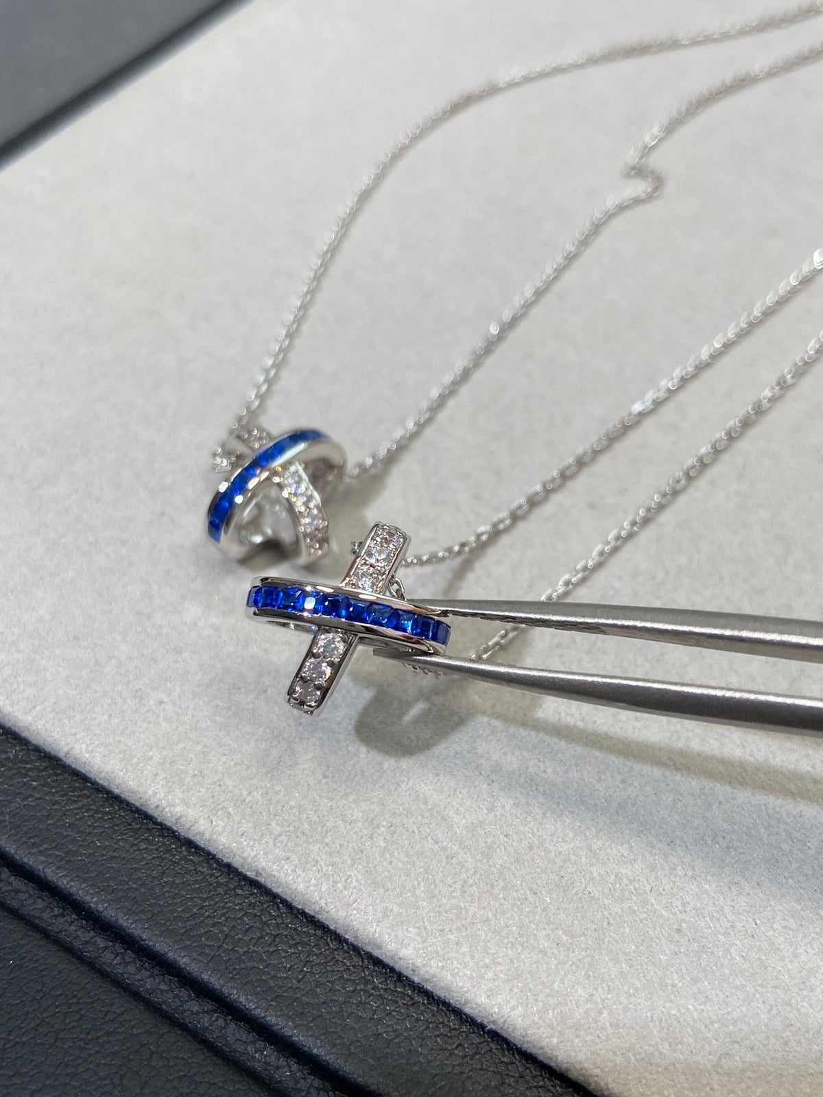 [Stellar Jewelry]LIENS DIAMOND SILVER NECKLACE