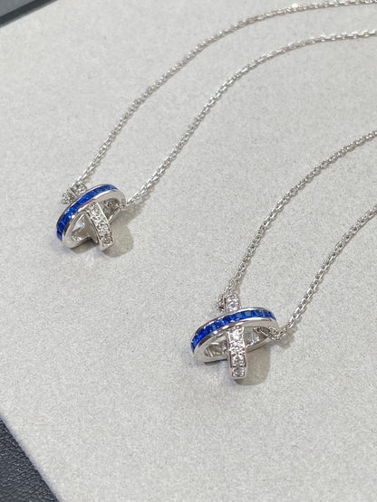 [Stellar Jewelry]LIENS DIAMOND SILVER NECKLACE