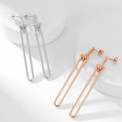 [Stellar jewels]HARDWEAR LONG DROP EARRINGS