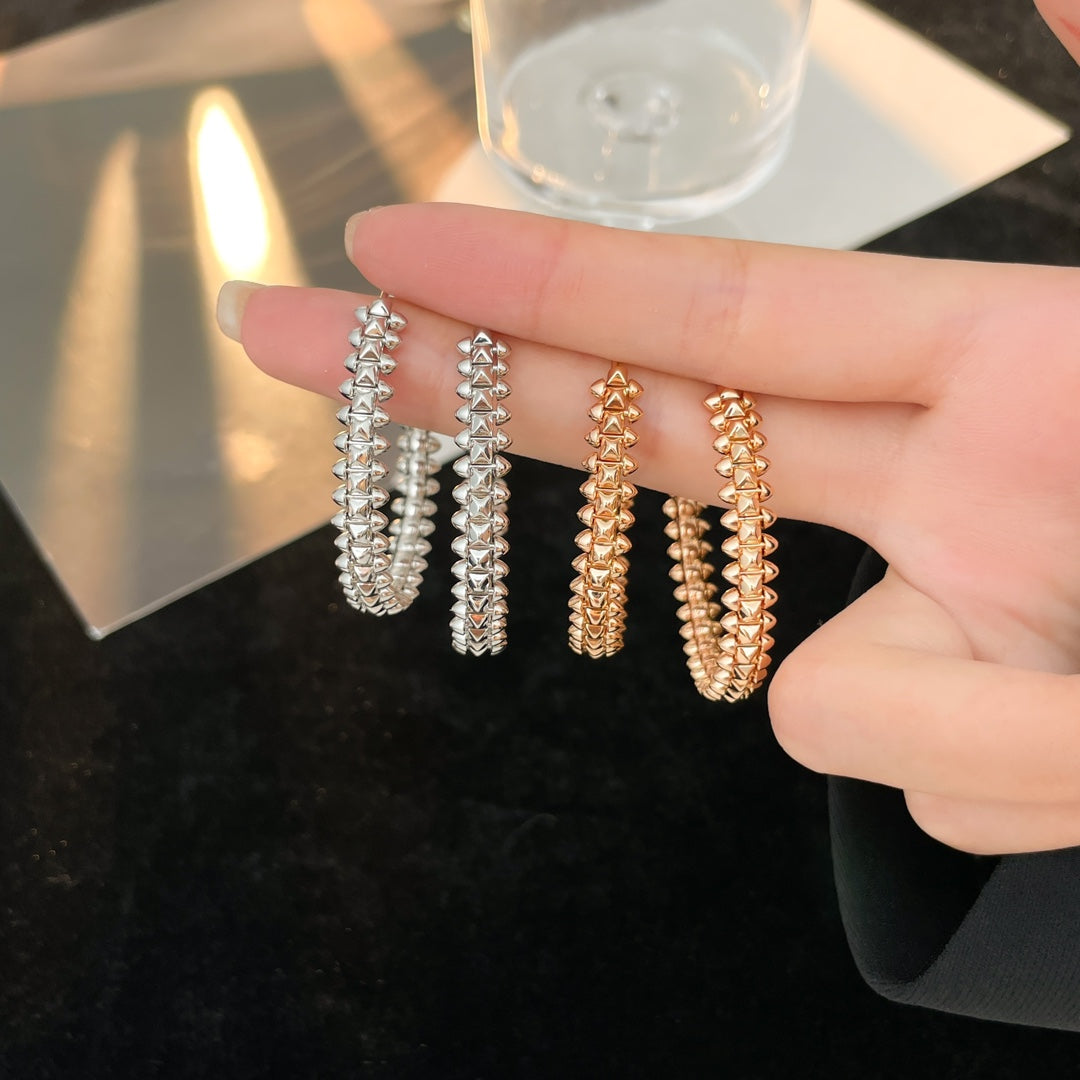 [Stellar Jewelry]CLASH HOOP LARGE EARRINGS