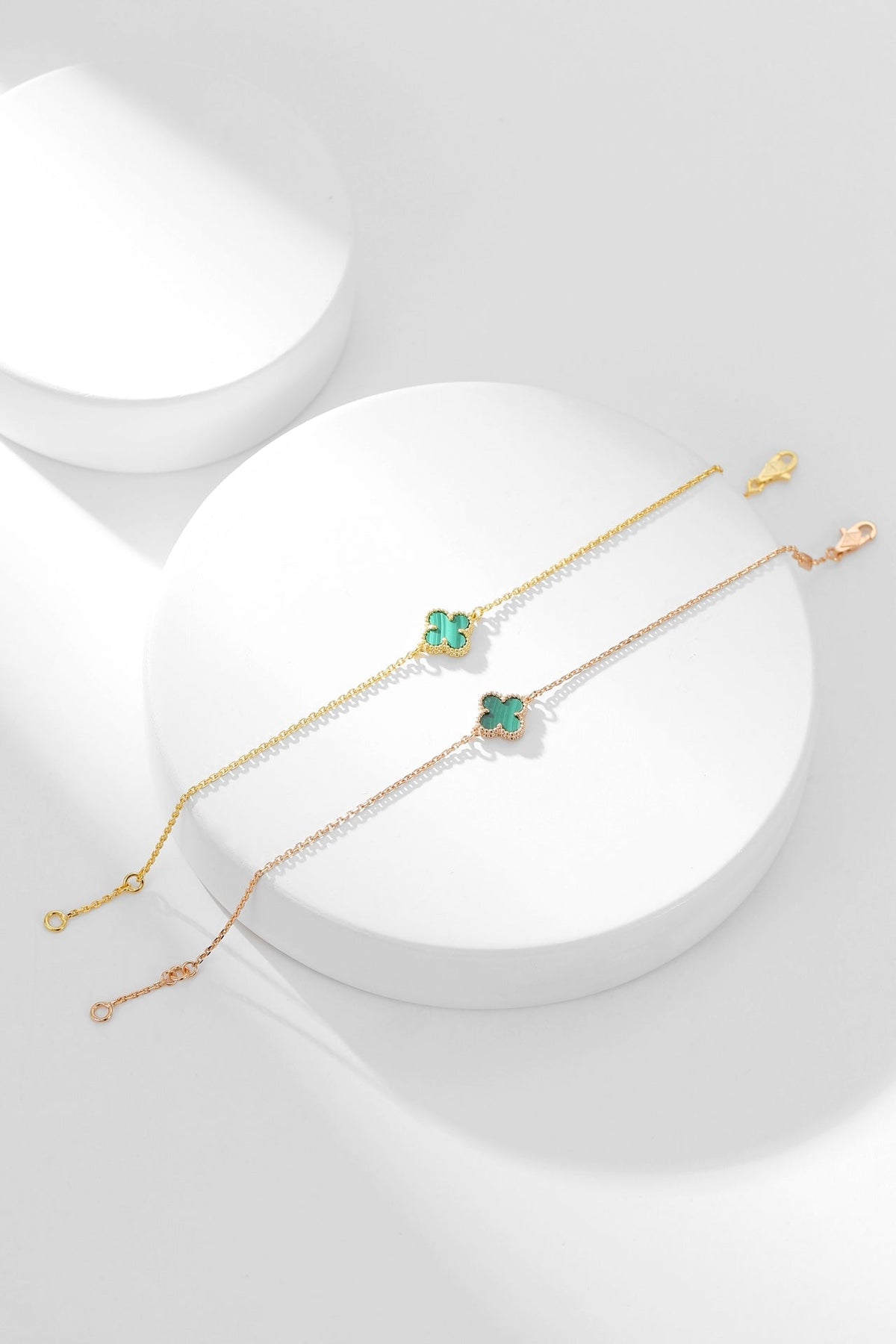 [Stellar Jewelry]CLOVER BRACELET MALACHITE 1 MOTIF