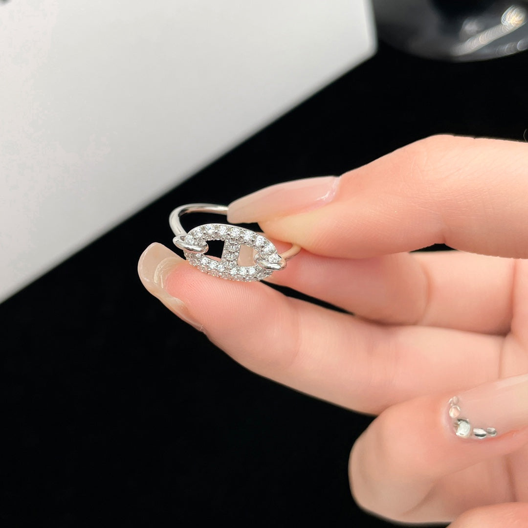 [Stellar Jewelry]RONDE SMALL SILVER DIAMOND RING