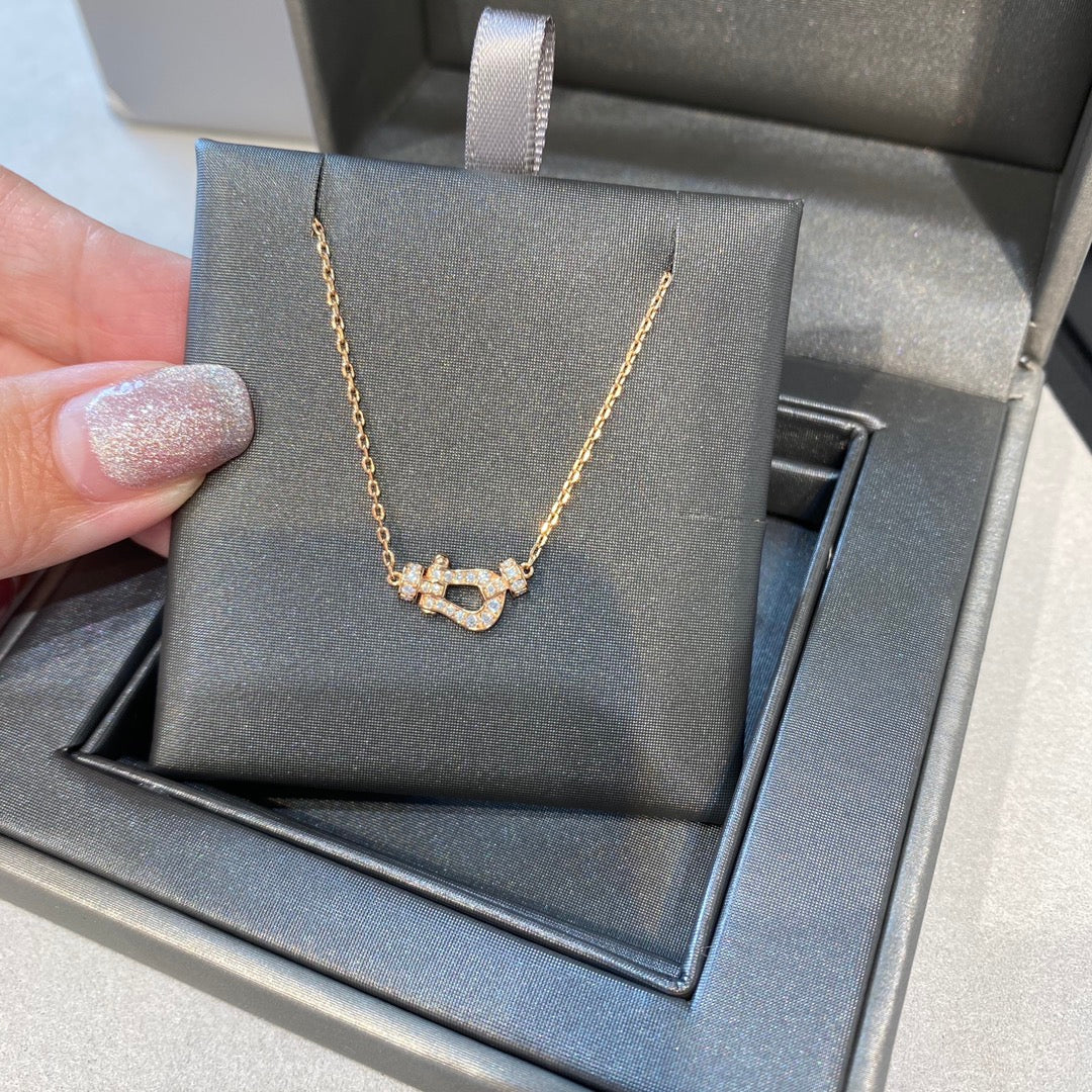 [Stellar Jewelry]FORCE 10 DIAMOND PINK GOLD NECKLACE MINI MODEL