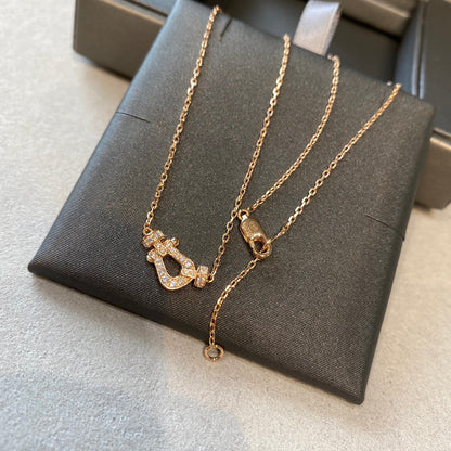 [Stellar Jewelry]FORCE 10 DIAMOND PINK GOLD NECKLACE MINI MODEL