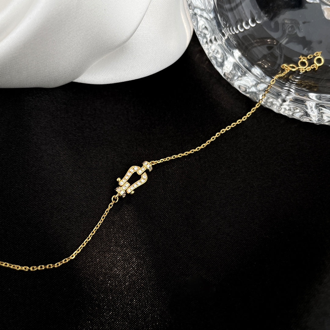 [Stellar Jewelry]FORCE 10 FULL DIAMOND BUCKLE CHAIN LINK MINI MODEL