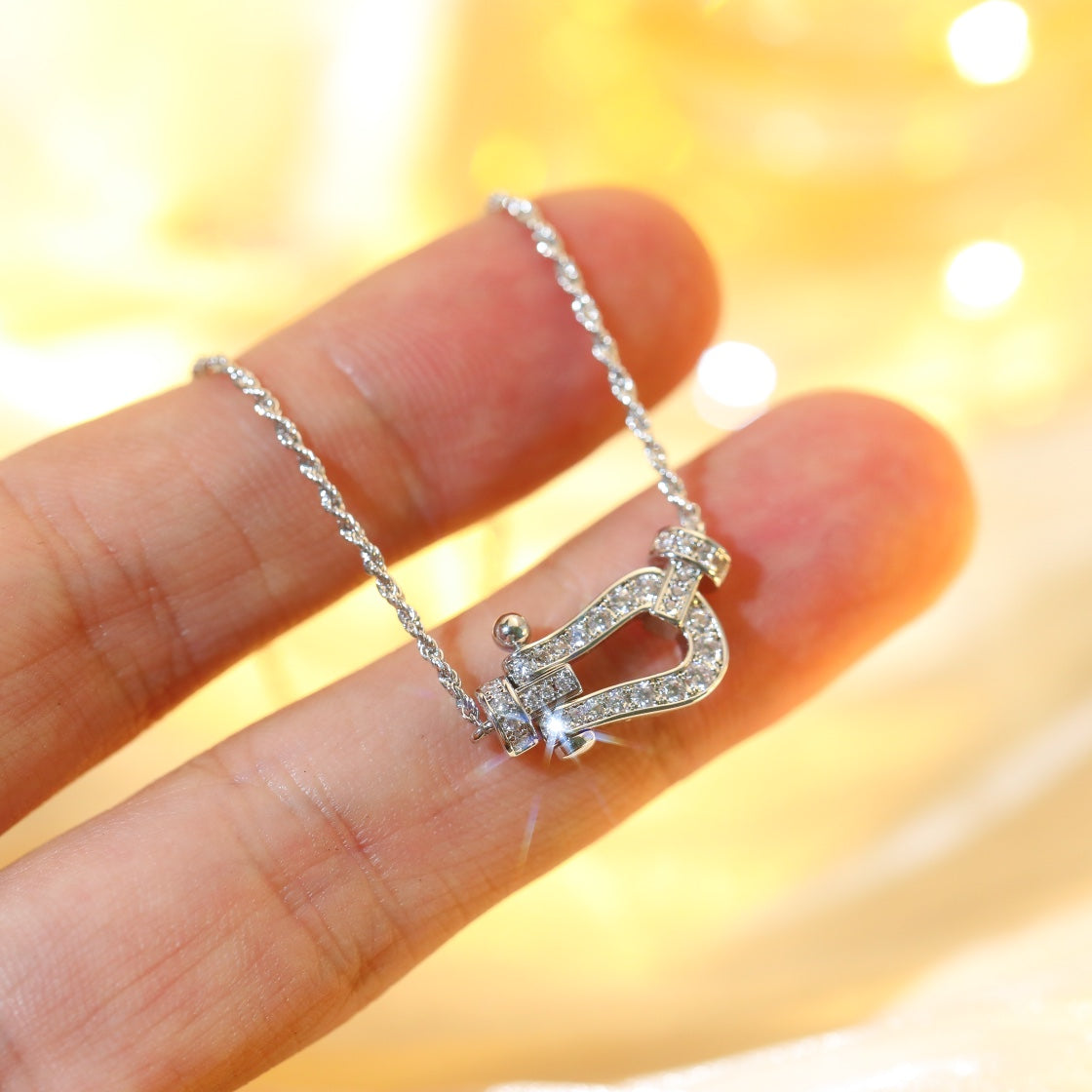 [Stellar Jewelry]FORCE 10 DIAMOND SILVER NECKLACE MINI MODEL