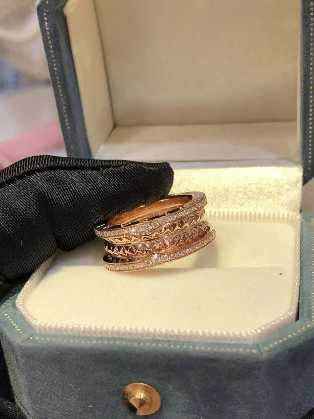[Stellar Jewelry]ZERO 1 ROCK DIAMOND PINK GOLD