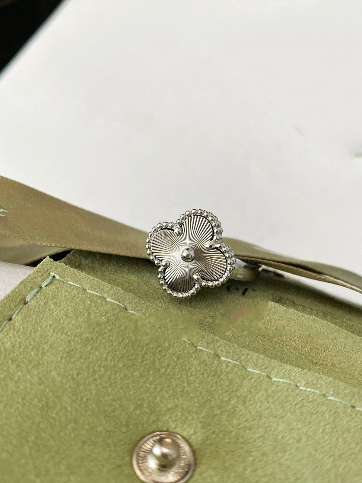 [Stellar Jewelry]CLOVER SILVER RING