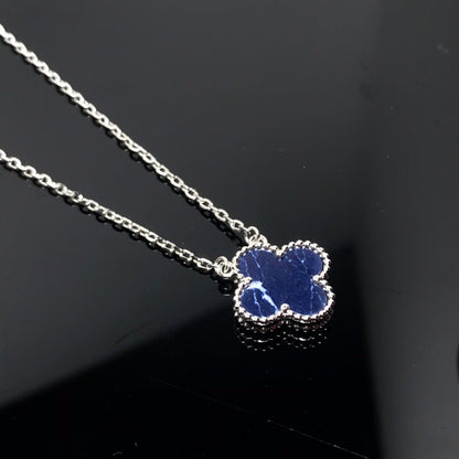 [Stellar Jewelry]CLOVER PIETERSITE SILVER LONG NECKLACE