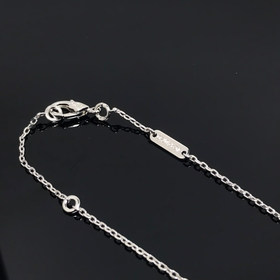 [Stellar Jewelry]CLOVER PIETERSITE SILVER LONG NECKLACE