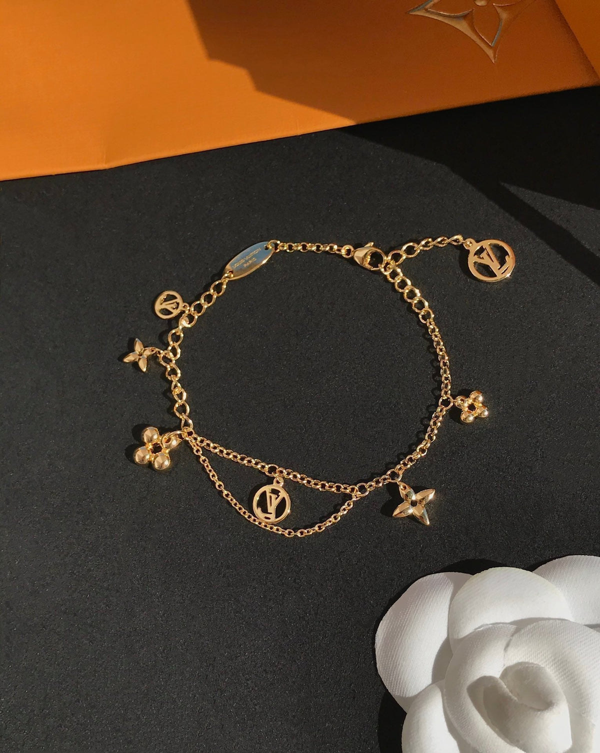 [Stellar Jewelry]BLOOMING PINK GOLD MOP BRACELET