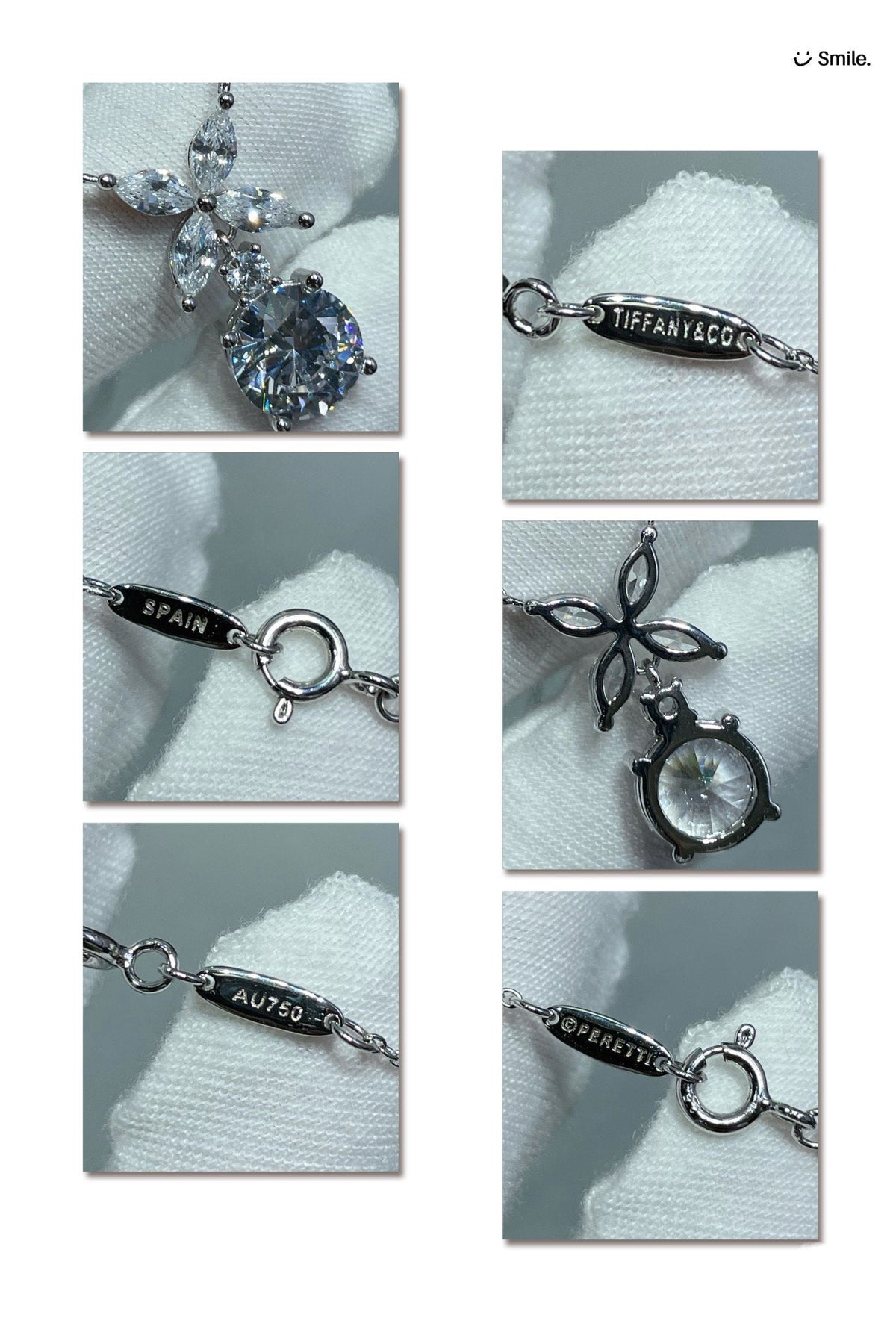 [Stellar jewels]VICTORIA PENDANT SILVER DIAMOND NECKLACE