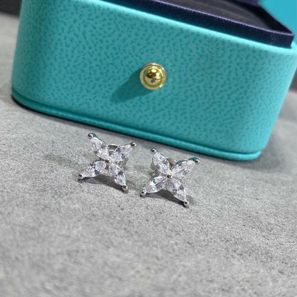 [Stellar jewels]VICTORIA SILVER DIAMOND STUD MINI EARRINGS