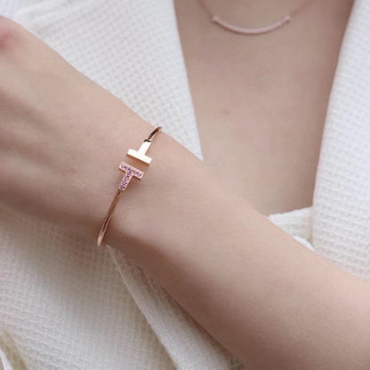 [Stellar jewels]T PINK GOLD PINK DIAMOND BRACELET