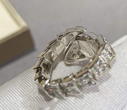 [Stellar Jewelry]SERPENTI LARGE RING SILVER DIAMOND PAVED