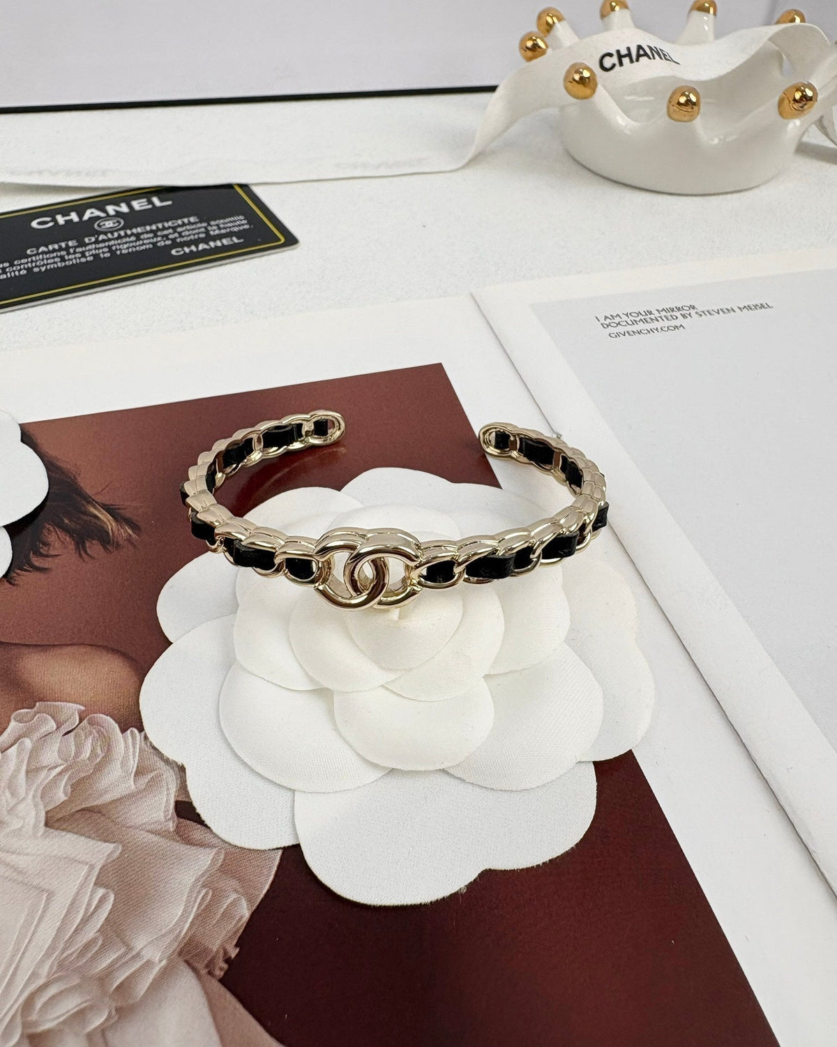 [Stellar Jewelry]Double C Open Bangle