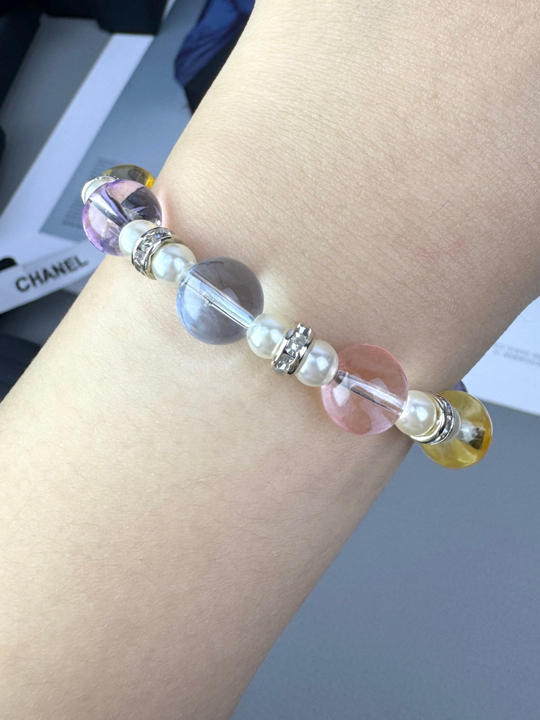 [Stellar Jewelry]Colorful Transparent Resin Bracelet