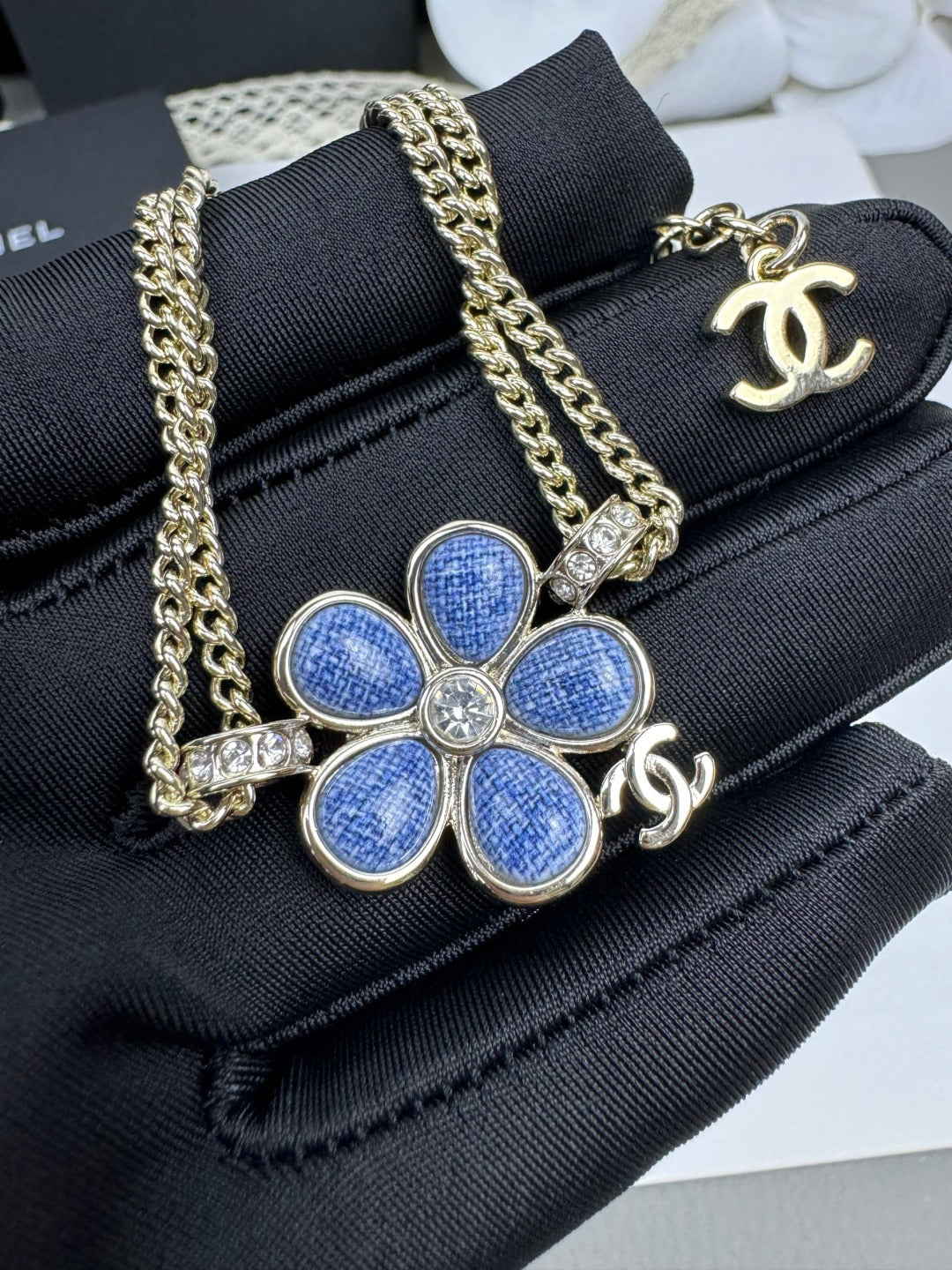 [Stellar Jewelry]VOLTE New Blue Floral Double-Layer Bracelet