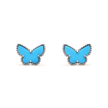 [Stellar Jewelry]BUTTERFLY TURQUOISE EARRINGS SILVER