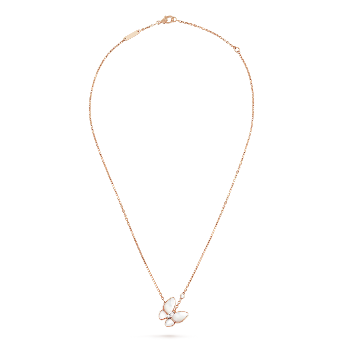[Stellar Jewelry]BUTTERFLY MOP DIAMOND NECKLACE