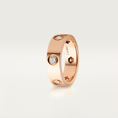 [Stellar Jewelry]LOVE 5.5MM 6 DIAMOND RING