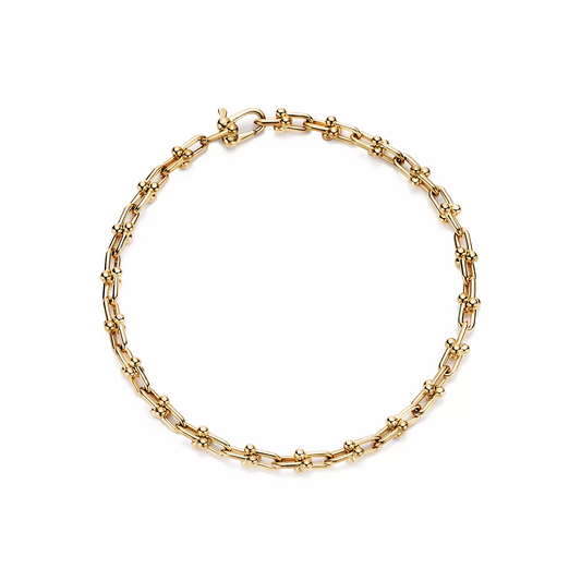 [Stellar jewels]HARDWEAR MICRO LINK 44 MOTIF GOLD BRACELET