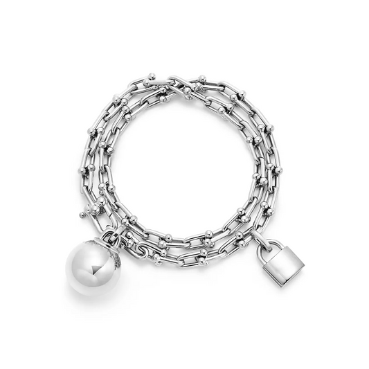 [Stellar jewels]HARDWEAR SMALL WRAP SILVER BRACELET