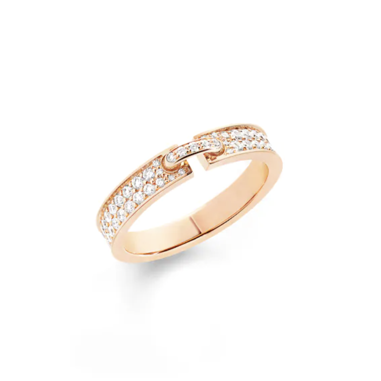 [Stellar Jewelry]ALLIANCE LIENS VIDENCE PAVED DIAMOND 4MM RING