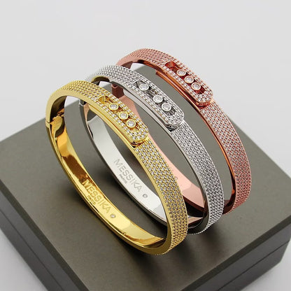 [Stellar Jewelry]Move Noa Full Pavé Diamond Bangle Bracelet