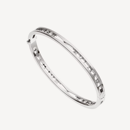 [Stellar Jewelry]ZERO 1 SPIRAL LOGO SILVER BRACELET