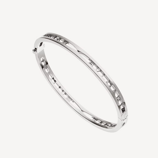 [Stellar Jewelry]ZERO 1 SPIRAL LOGO SILVER BRACELET