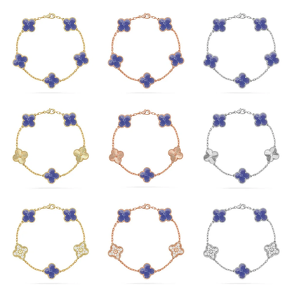 [Stellar Jewelry]CLOVER 5 MOTIF BLUE VEINS BRACELET COLLECTION