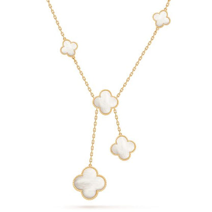 [Stellar Jewelry]CLOVER MOTHER OF PEARL NECKLACE 6 MOTIF