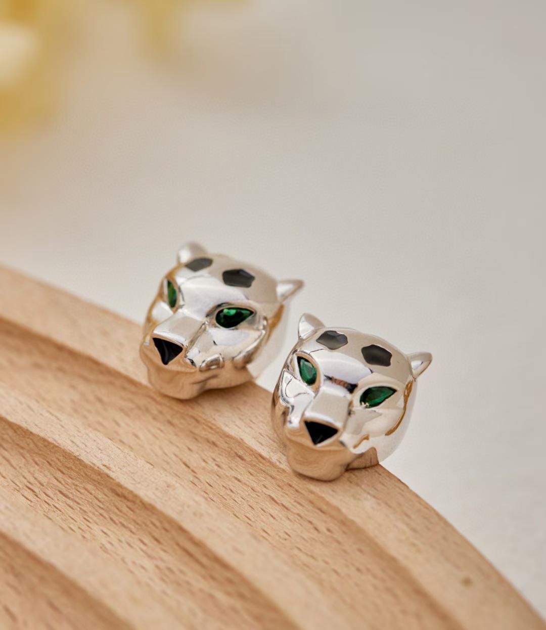 [Stellar Jewelry]CHRRTAH-PRINT STUD EARRINGS, THREE COLORS