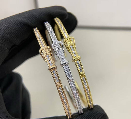 [Stellar Jewelry]DIAMOND-ENCRUSTED BRACELET THREE COLORS