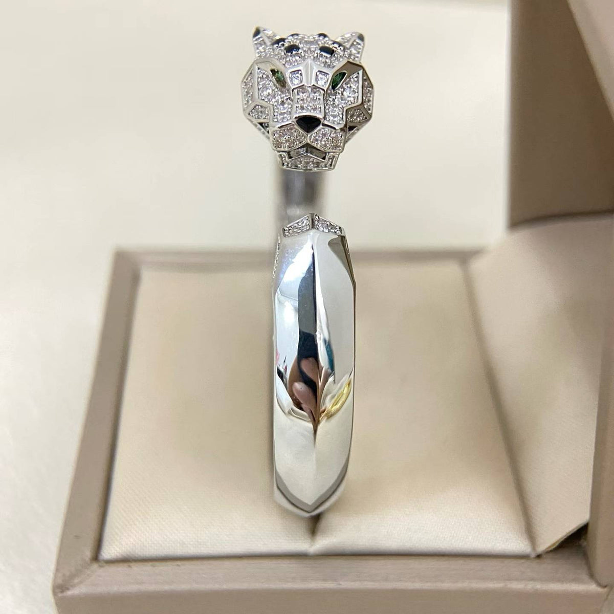 [Stellar  Jewelry]DIAMOND MACHINE LEOPARD BRACELET