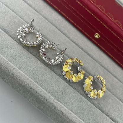 [Stellar Jewelry]COFFEE BEAN TWO-TONE EAR CUFFS